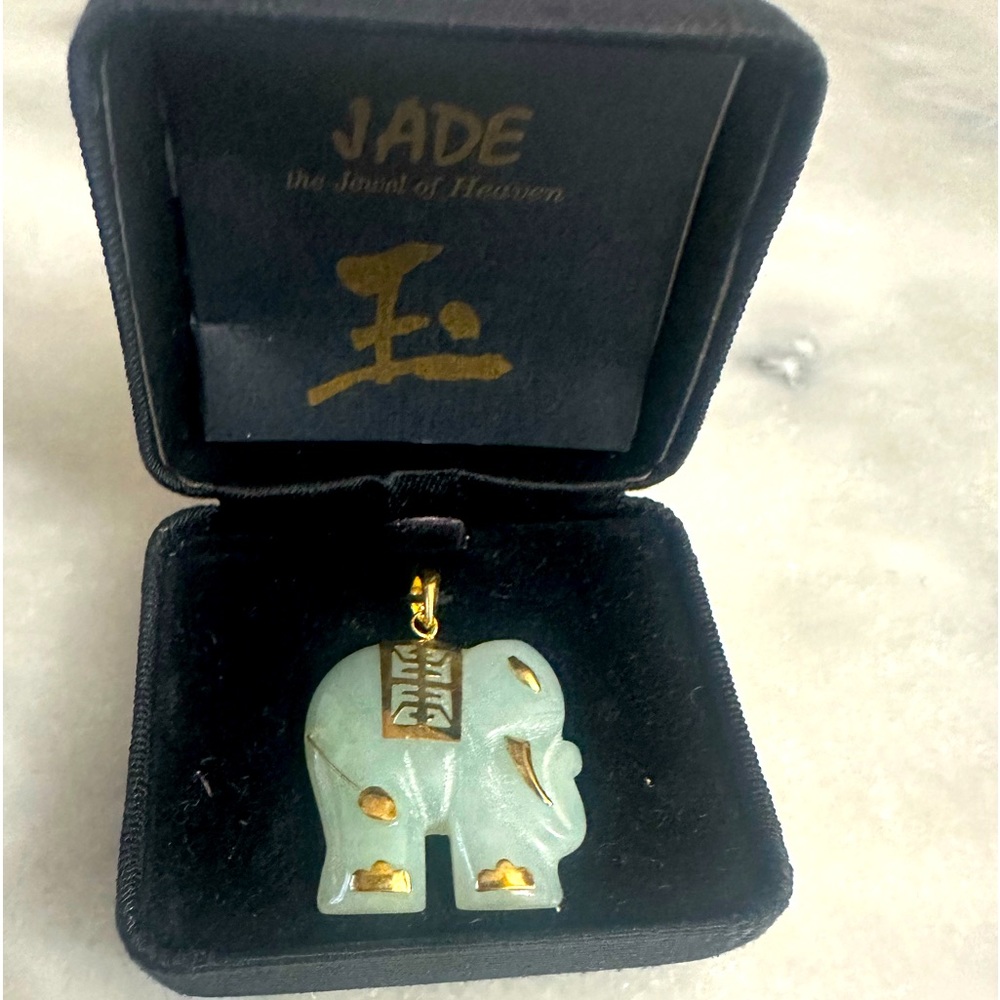 Jade Elephant Pendant